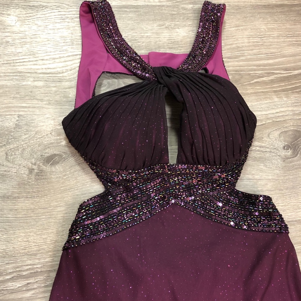 (PURPLE) Unique Prom Dress ! Long formal gown